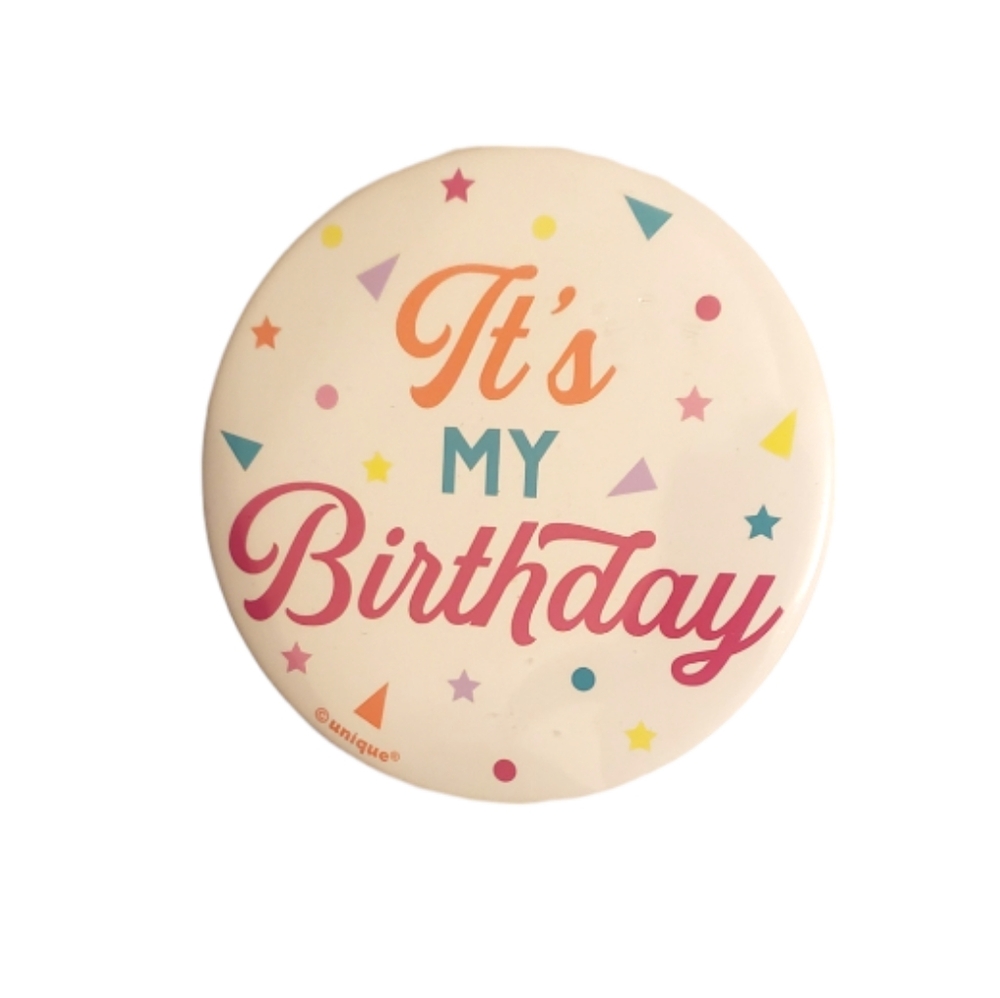 Free! (With Purchase) 321 Party! Confetti "It's My Birthday" Badge